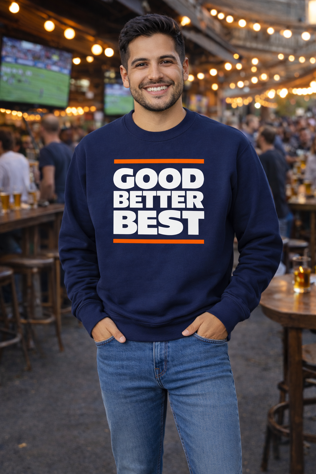 Good Better Best - Chicago Bears Ben Johnson Tagline Sweatshirt