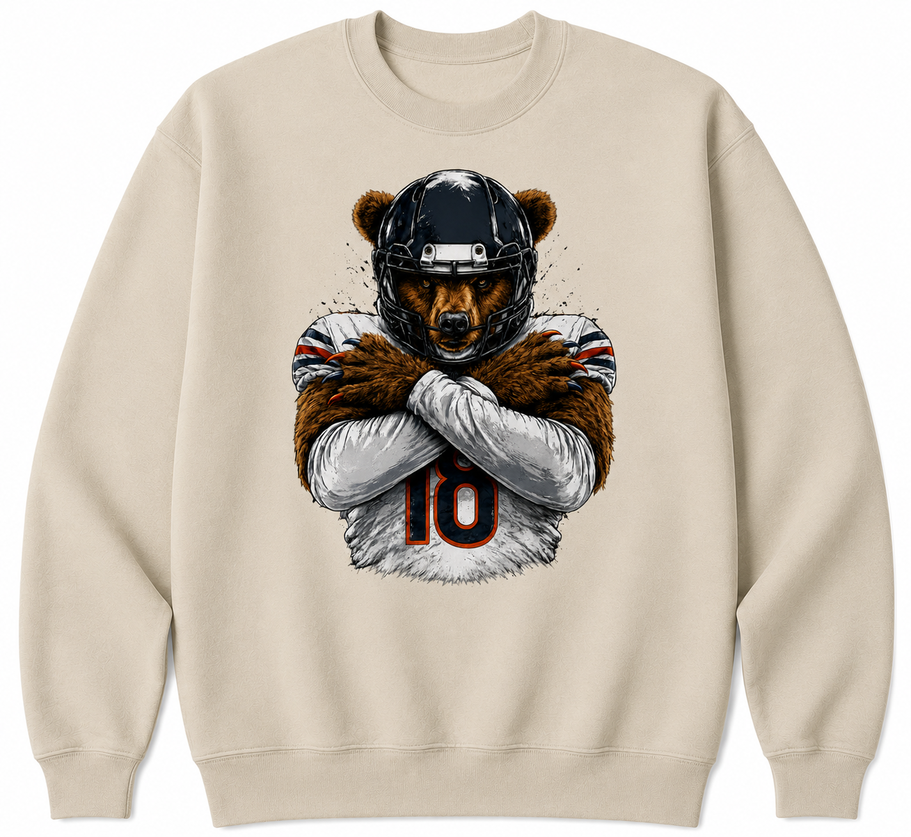 Chicago Football Bear Crewneck Sweatshirt