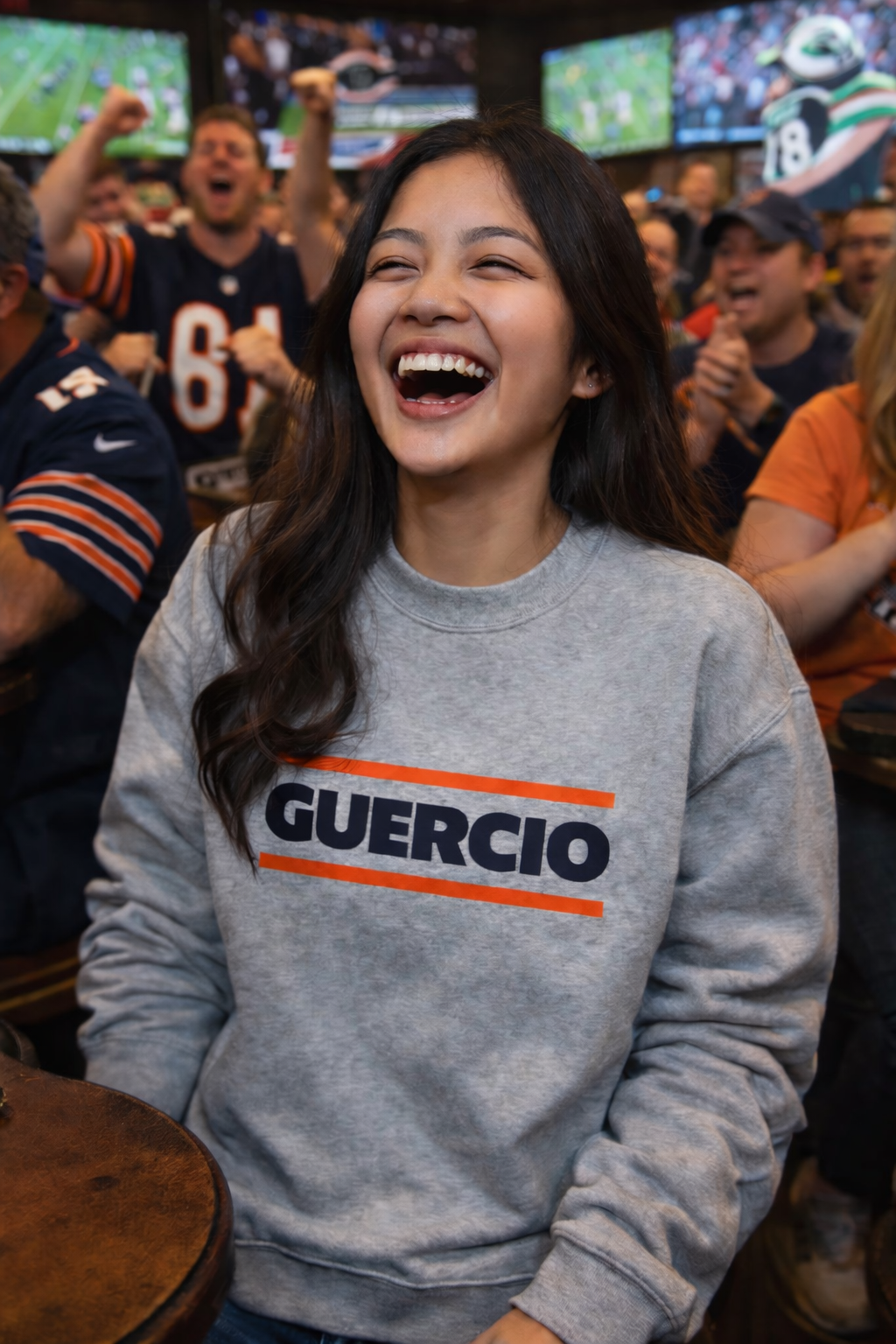 Customizable Chicago Bears Inspired Sweatshirt