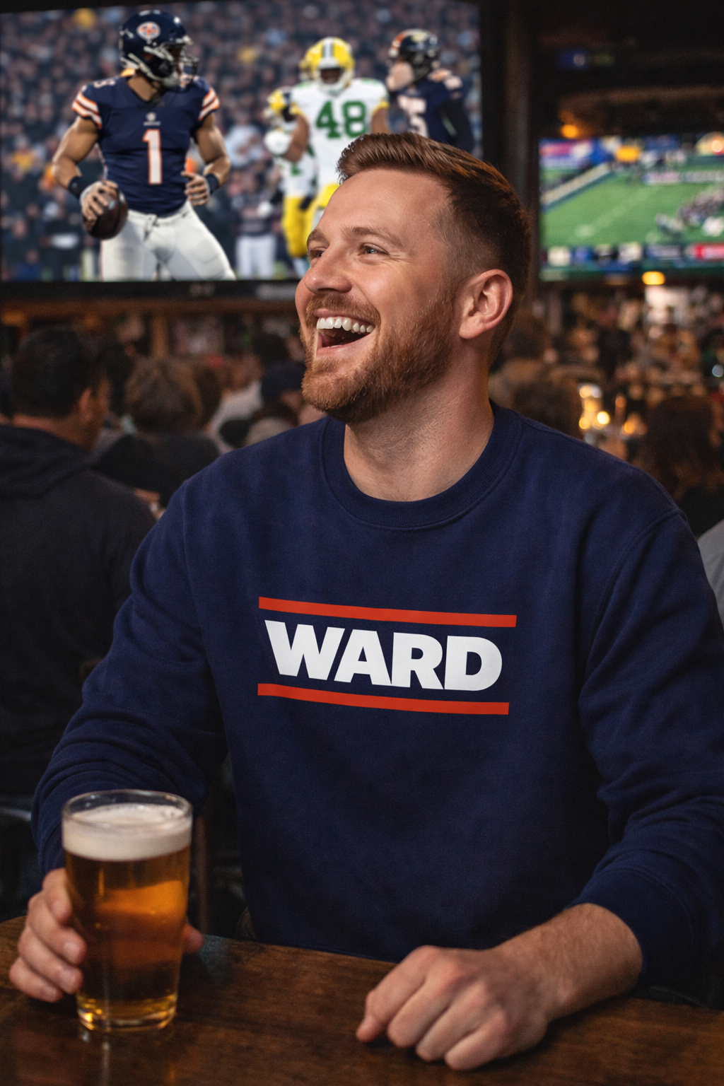 Customizable Chicago Bears Inspired Sweatshirt