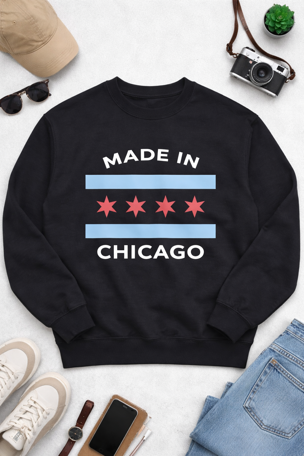 Made in Chicago Hoodie & Crewneck Sweatshirt