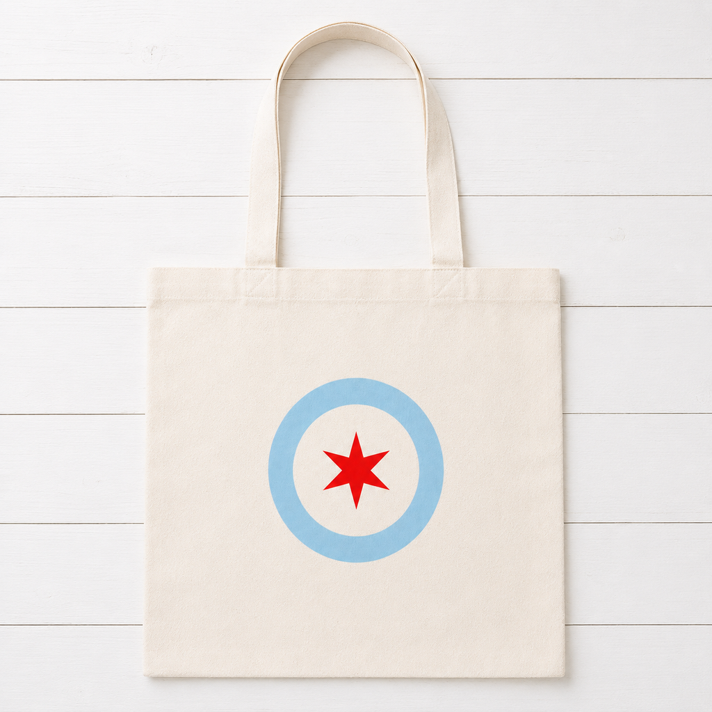 Chicago Star Canvas Tote