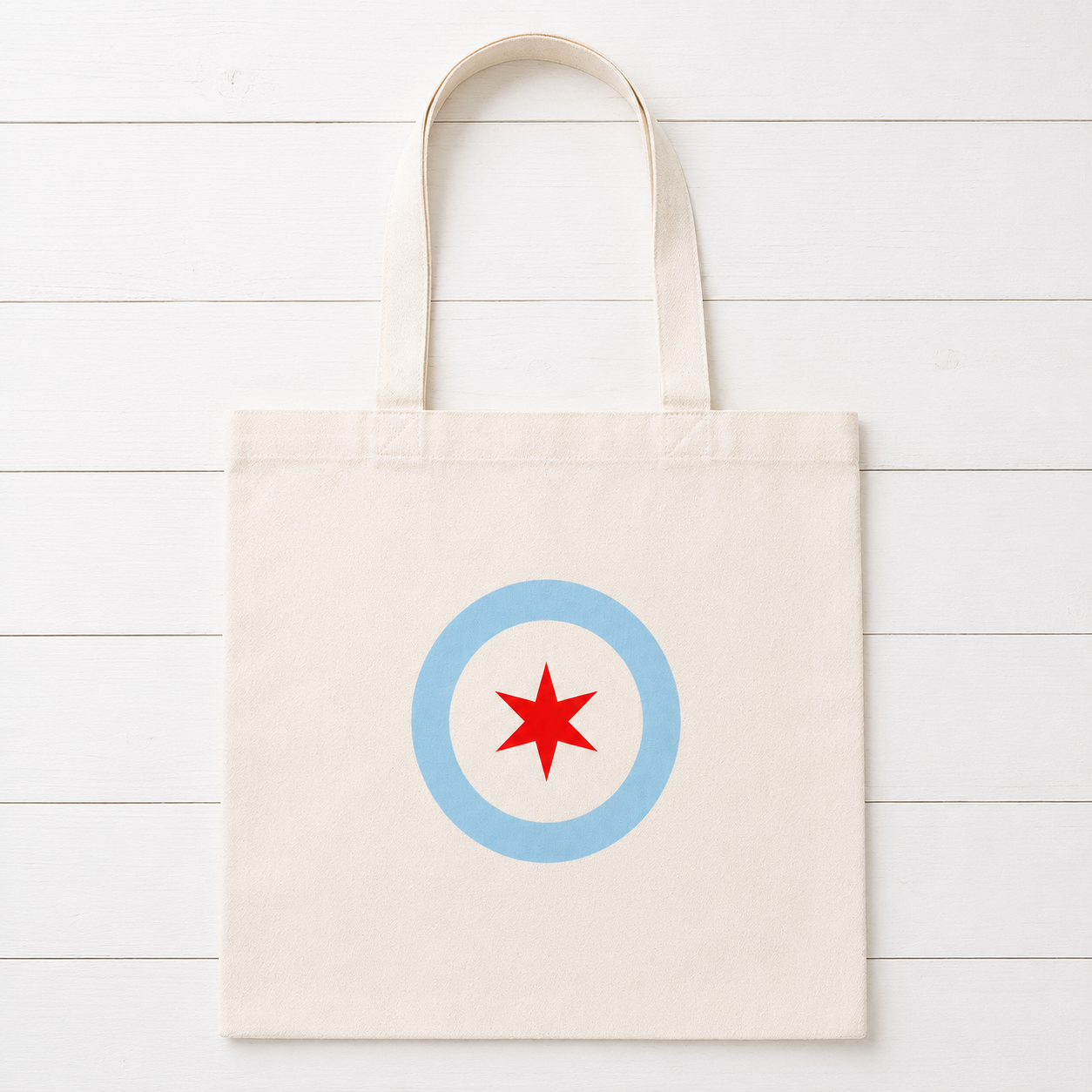 Chicago Star Canvas Tote